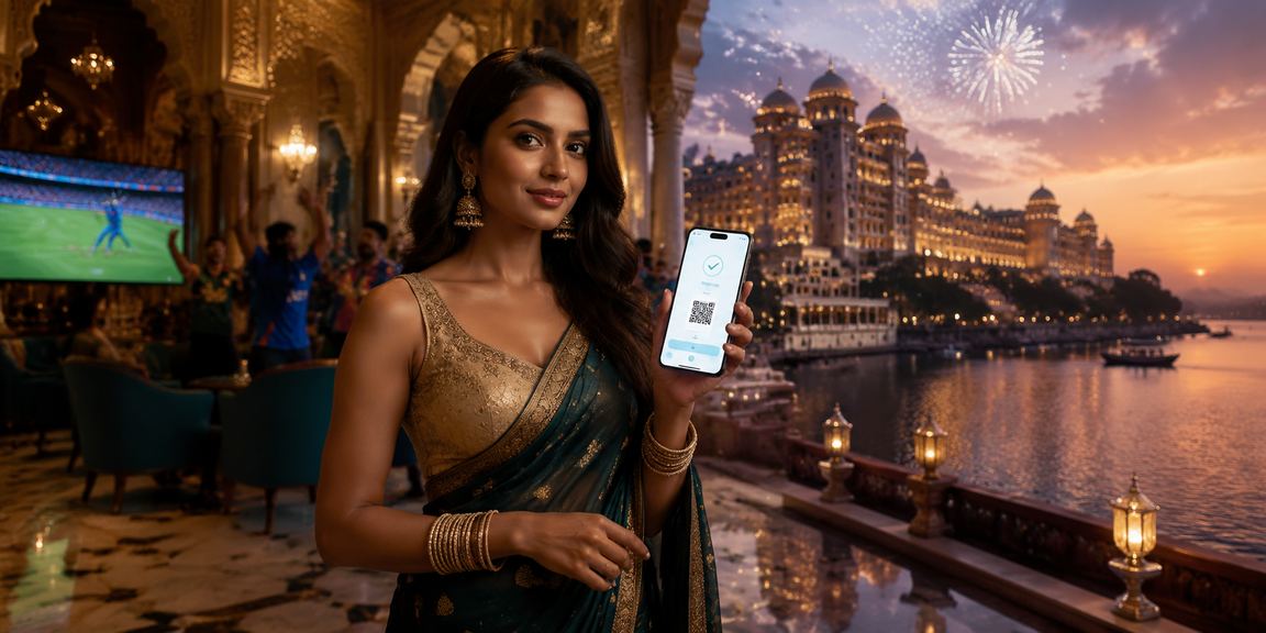 Cricket and Rummy players using mobile devices in India